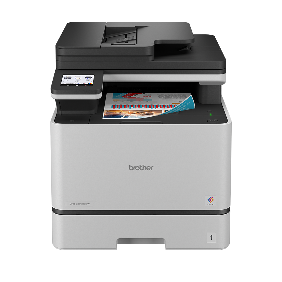 Brother MFC-L8730CDW Multifunktionsgerät – Farblaserdrucker mit Scanner, Kopierer, Fax & ADF

Das Brother MFC-L8730CDW ist ein leistungsstarkes 4-in-1 Multifunktionsgerät für Büro und Homeoffice. Der Farblaserdrucker überzeugt mit schnellen Druckgeschwi